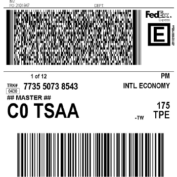 聯邦快遞空運提單